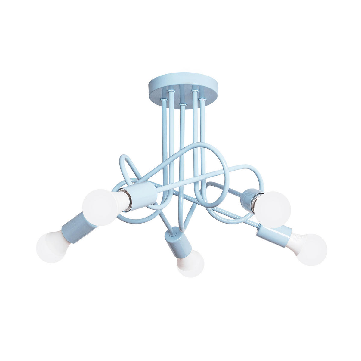 KINDERDECKENLEUCHTE OXFORD 50/50/31 cm   - Pastellblau, LIFESTYLE, Metall (50/50/31cm)
