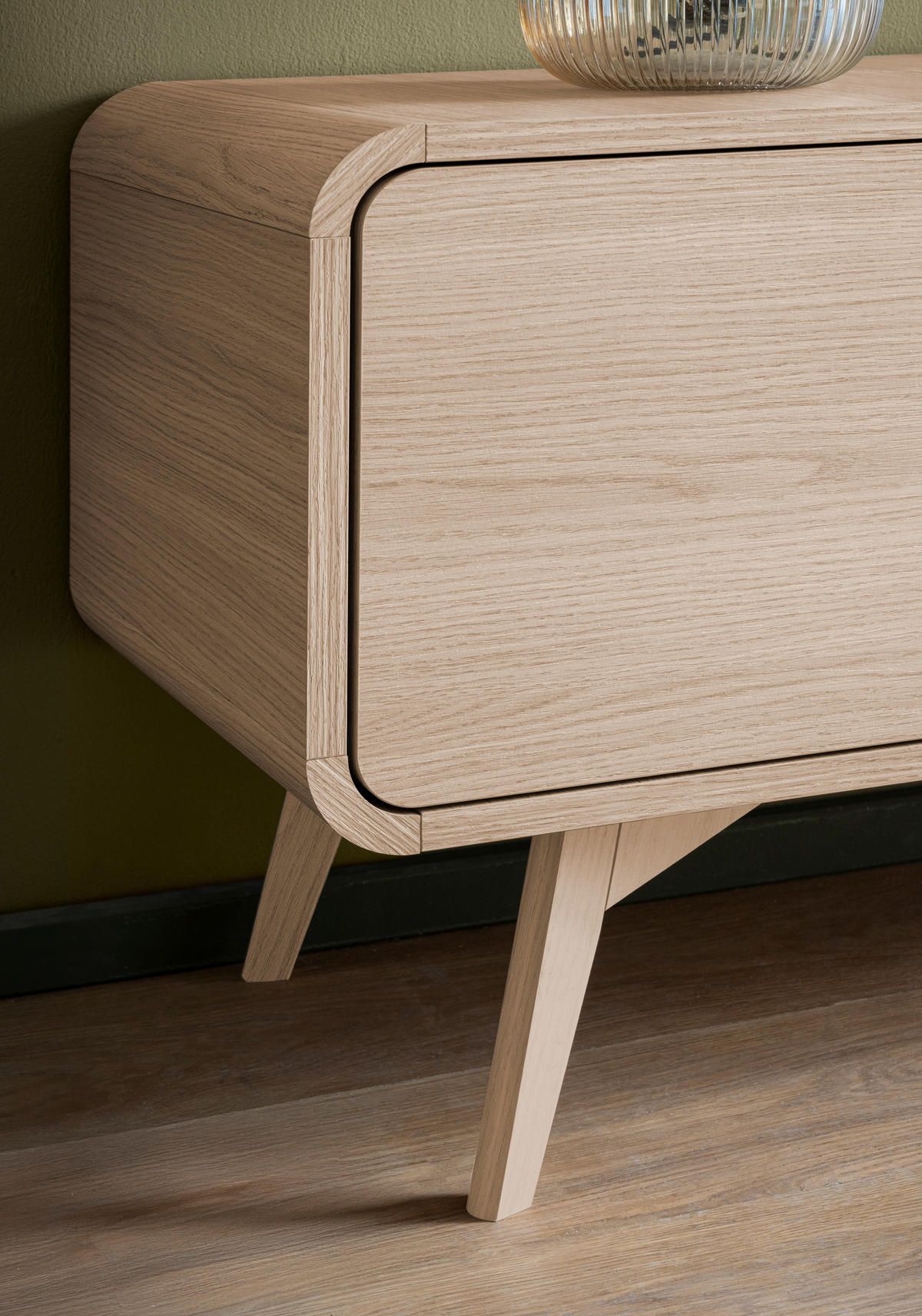 WOHNWAND 4-teilig  in Eichefarben  308/170/39 cm  - Eichefarben, Design, Holz/Holzwerkstoff (308/170/39cm) - Livetastic