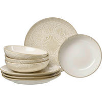 TAFELSERVICE Creme Omara 8-teilig  - Creme, Keramik (30/29/23cm) - Ritzenhoff Breker