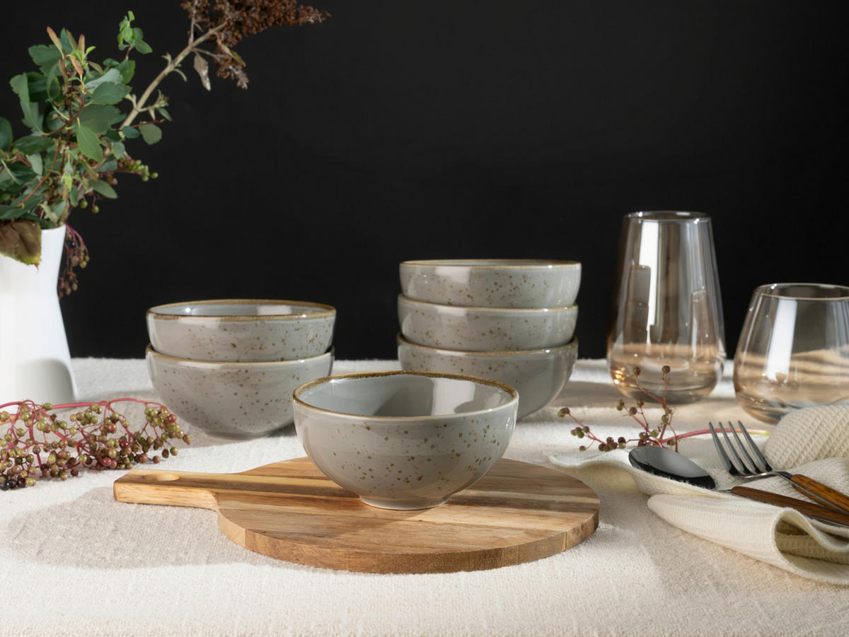 DIPSCHALENSET 11,5 cm  - Grau, Trend, Keramik (11,5cm) - Creatable