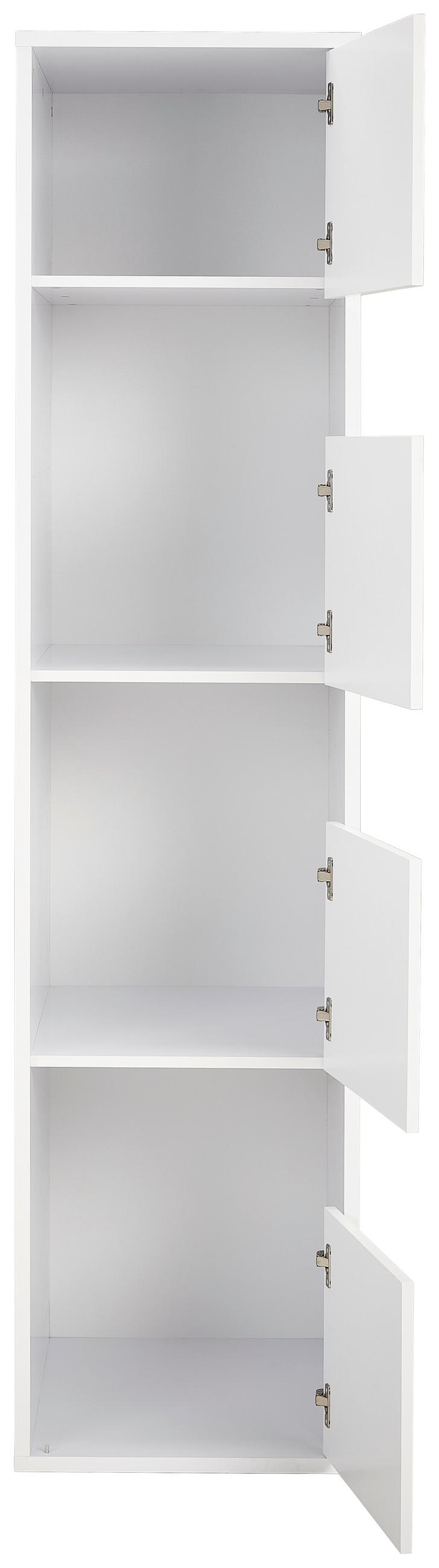 MULTISKÅP 50/210/67,5 cm 4-dörrar - vit, Basics, trämaterial (50/210/67,5cm) - Best Price