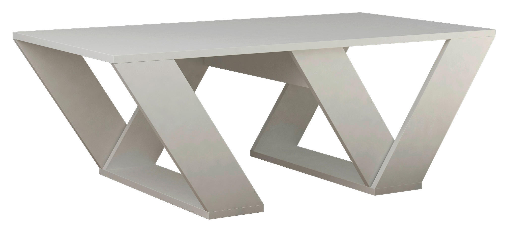 Livetastic Couchtisch Weiß 40x60x120 cm