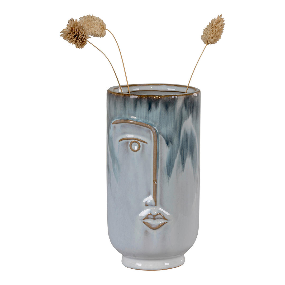 VASE Vase  - Hellblau, Basics, Keramik (9/17cm)