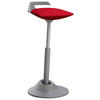 BÜROHOCKER   Grau, Rot  - Rot/Grau, Basics, Textil/Metall (38/51-84/38cm) - Aeris