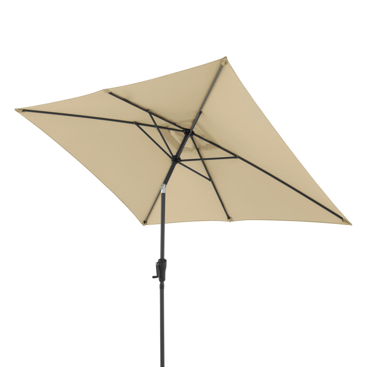 SONNENSCHIRM 250 x 199 cm Sandfarben  - Sandfarben/Anthrazit, Basics, Textil/Metall (250/200cm) - Doppler