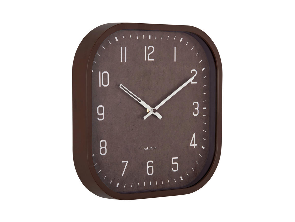 WANDUHR Elemental Braun  - Braun, Basics, Kunststoff (30/30/4cm) - Karlsson