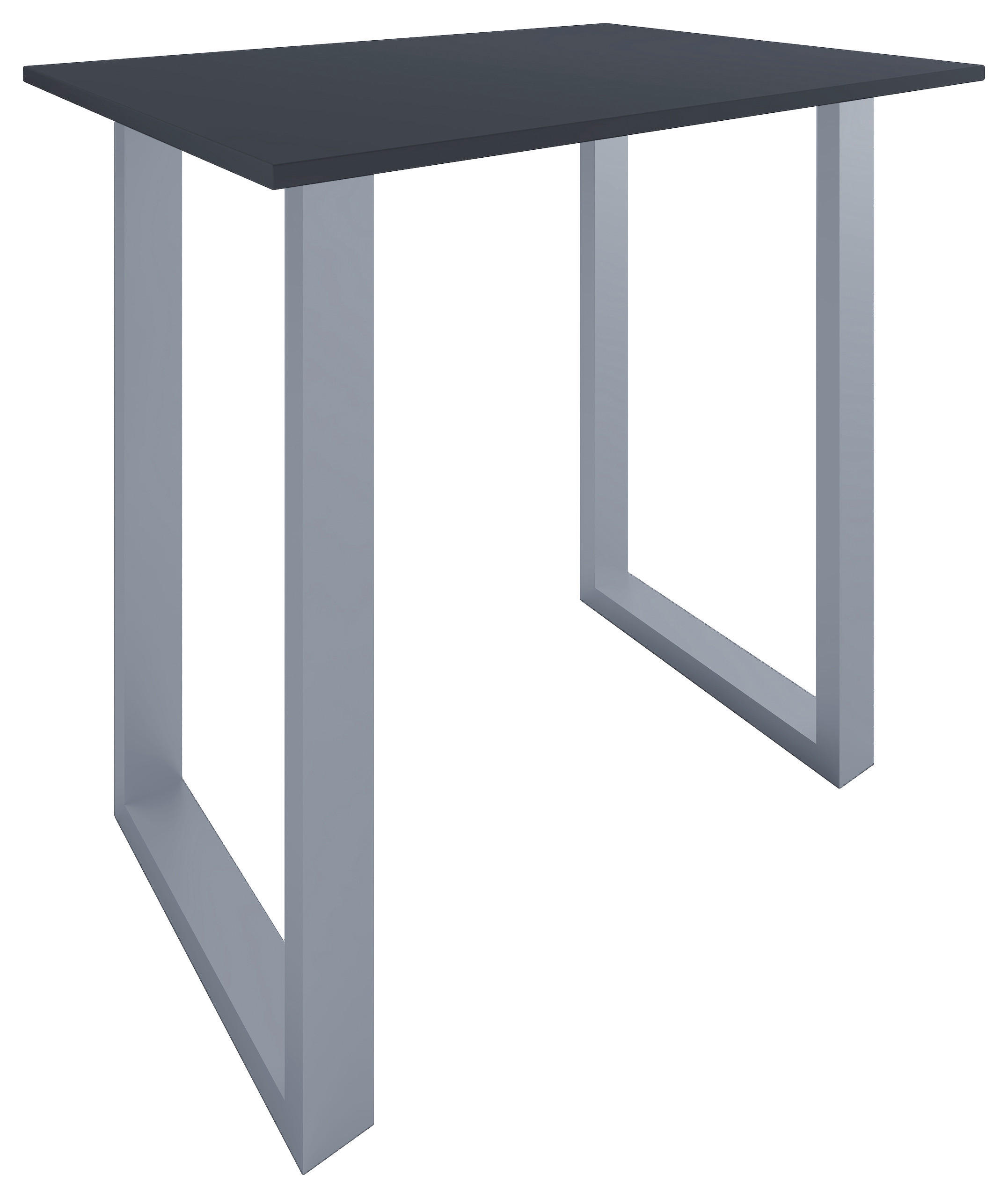 BARTISCH in Metall, Holzwerkstoff 110/102/80 cm   - Anthrazit/Silberfarben, KONVENTIONELL, Holzwerkstoff/Metall (110/102/80cm)