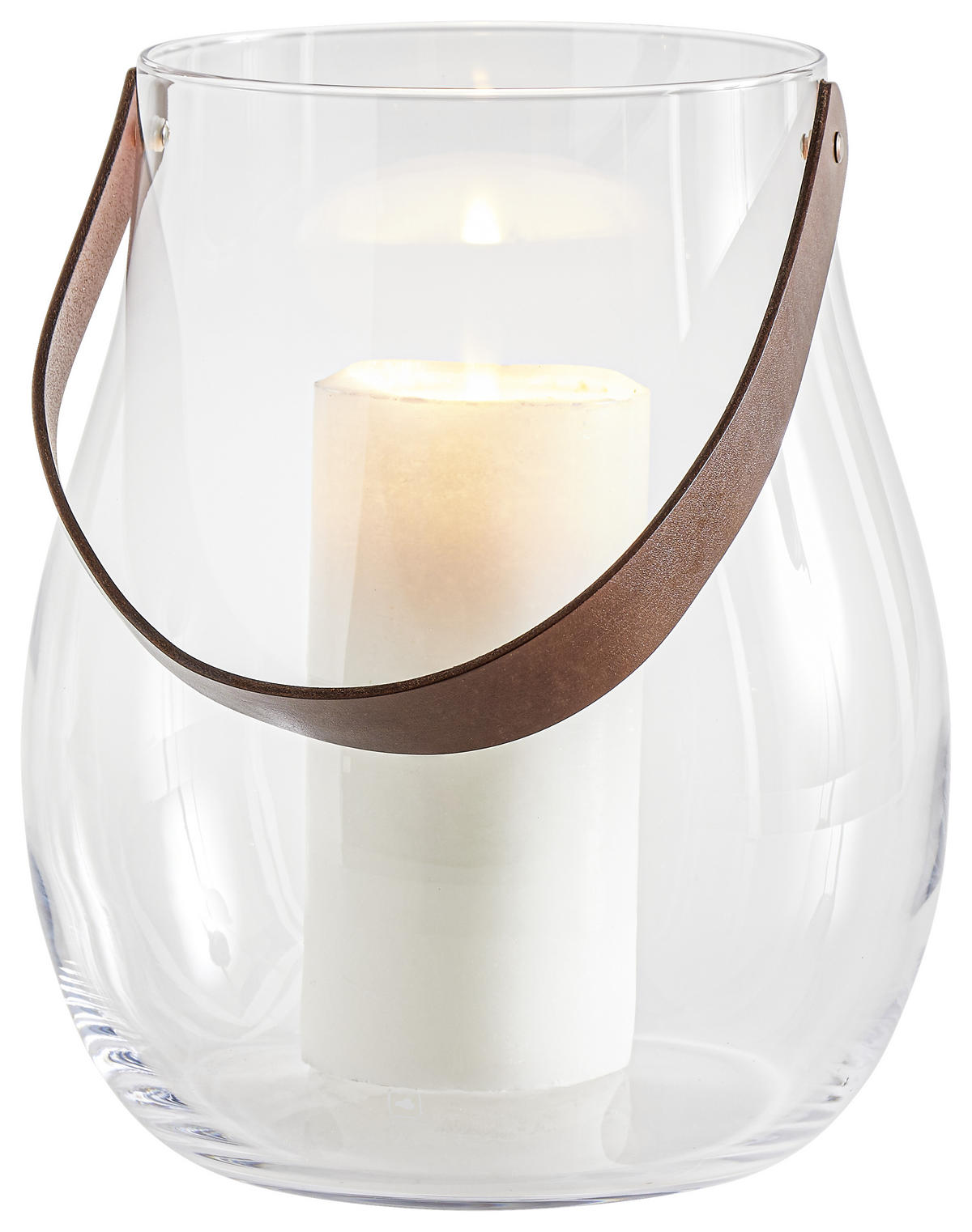 WINDLICHT  - Klar, Basics, Glas (27,5/32/27,5cm) - Leonardo
