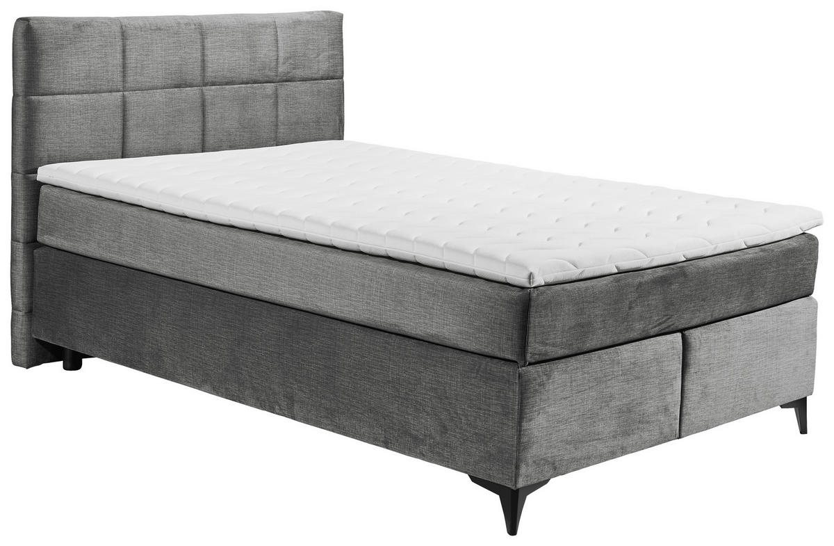 BOXSPRINGBETT 140/200 cm in Grau, Orange von XORA