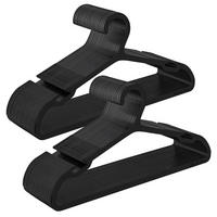 KLEIDERBÜGELSET 41,7 cm Kunststoff  - Schwarz, Basics, Kunststoff (41,7cm)