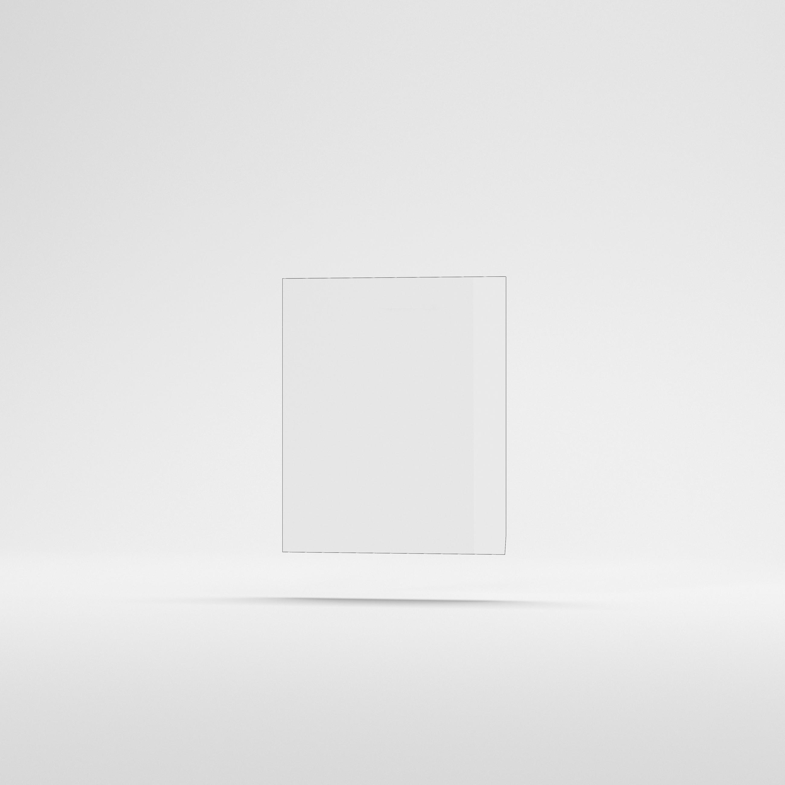 Kezelőpaneles mosogtógép front  - magasfényű fehér, Basics, fa - Carryhome