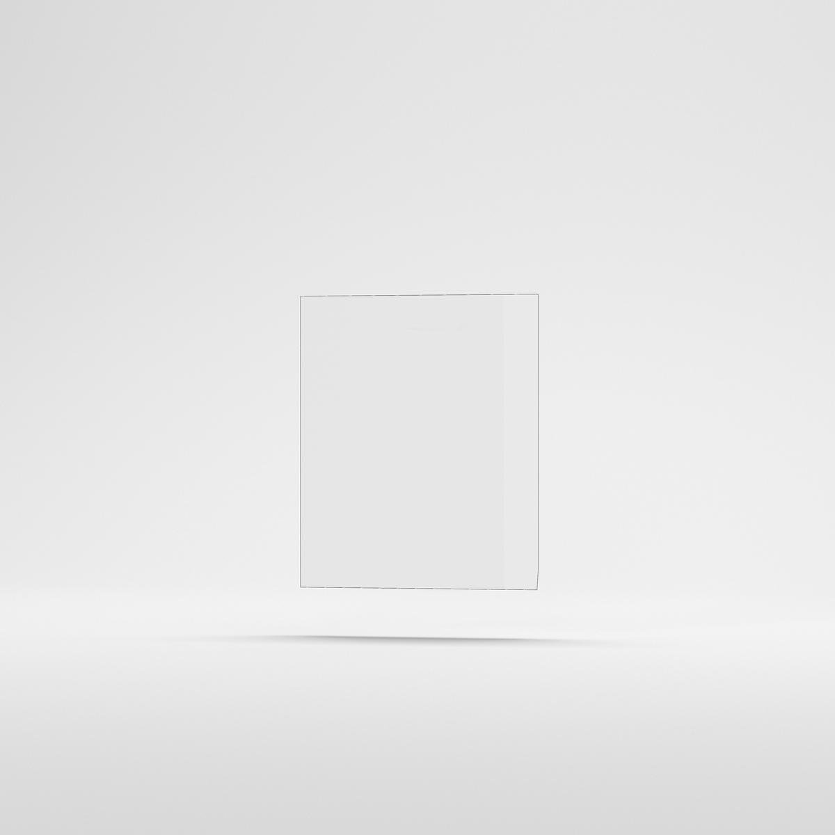 Kezelőpaneles mosogtógép front  - magasfényű fehér, Basics, fa - Carryhome