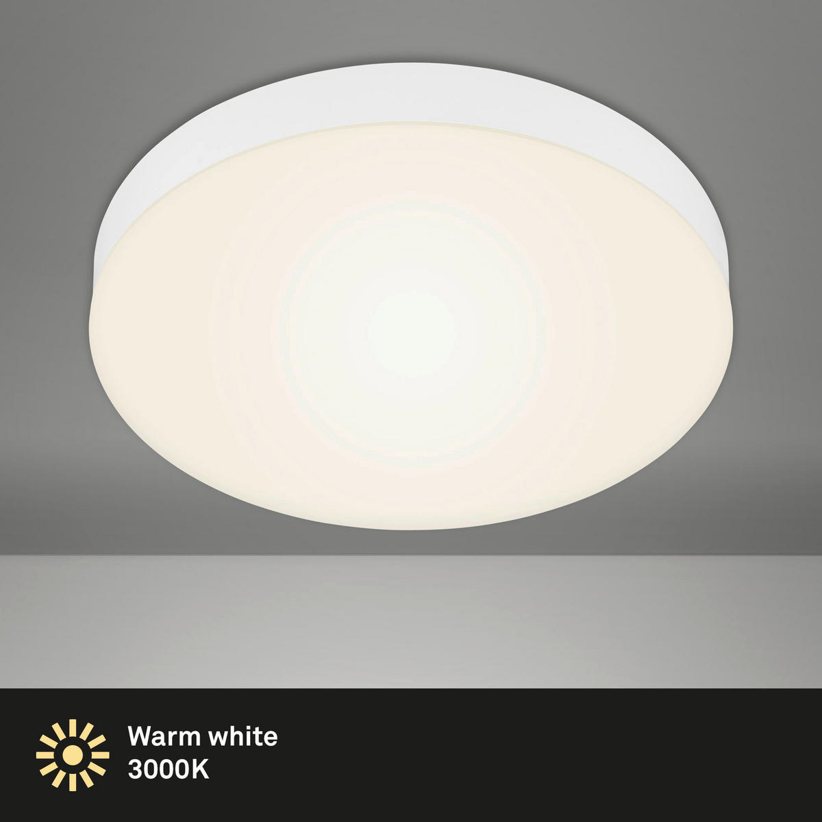 LED PLAFONJERA - crna, Osnovno, metal/plastika (28,7/3,6cm)