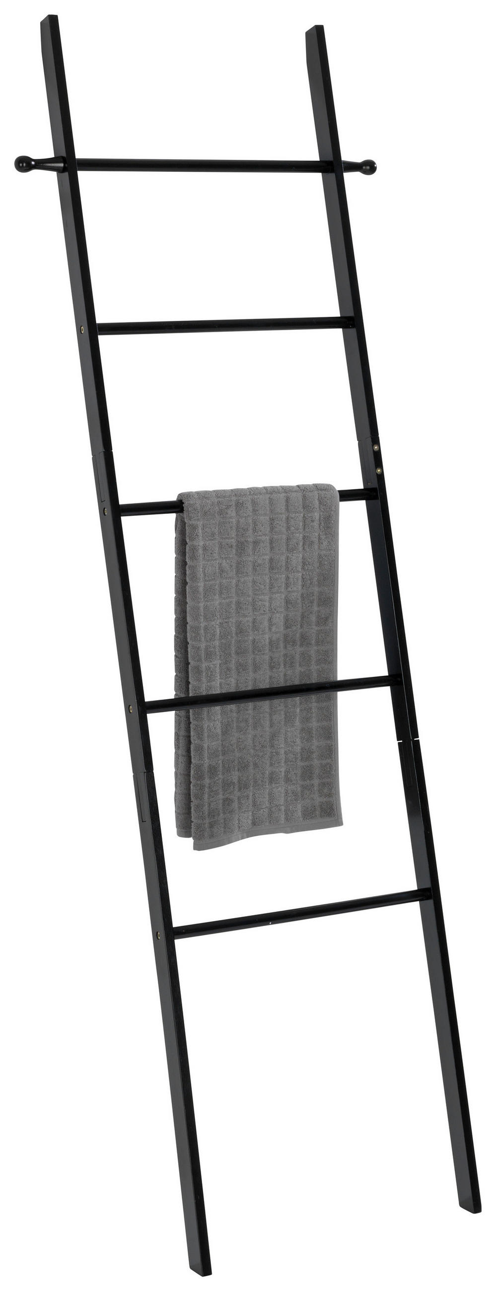 HANDTUCHLEITER 43/170/33 cm  - Schwarz, Basics, Holz (43/170/33cm) - Wenko