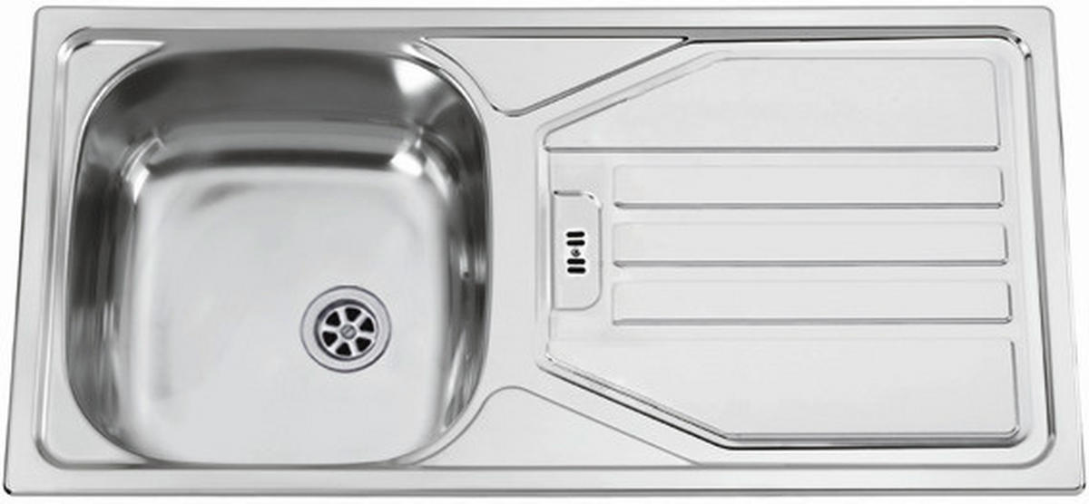 ECKKÜCHE 280/170 cm  in Weiß  - Edelstahlfarben/Hellgrau, MODERN, Holzwerkstoff/Kunststoff (280/170cm) - FlexWell