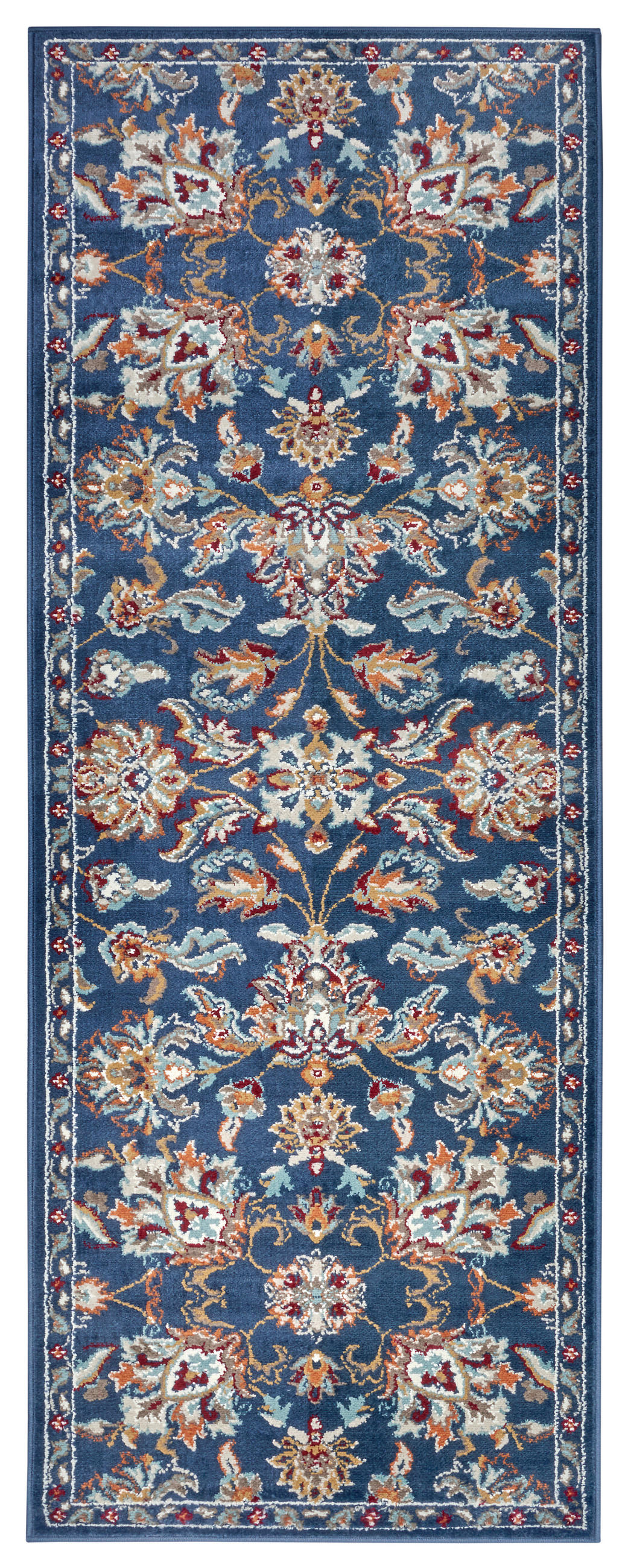 LÄUFER 80/240 cm Luxor Blau, Multicolor  - Blau/Multicolor, Design, Kunststoff/Textil (80/240cm) - Novel