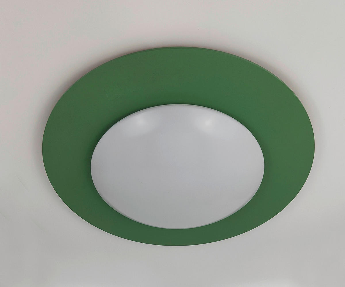 KINDERDECKENLEUCHTE 53/53/10 cm   - Salbeigrün, Basics, Kunststoff (53/53/10cm)