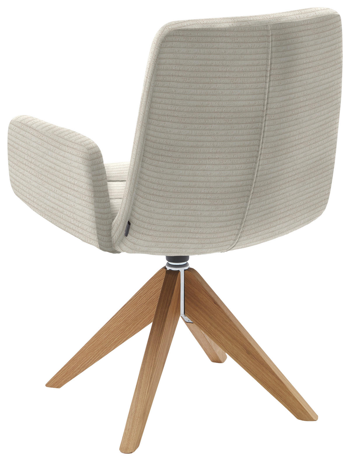 ARMLEHNSTUHL  in Cord  - Naturfarben, Design, Holz/Textil (61/88/66cm) - Dieter Knoll