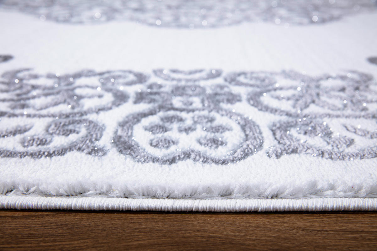 LÄUFER 80/300 cm Eleysa  - Hellgrau/Weiß, LIFESTYLE, Textil (80/300cm) - Novel