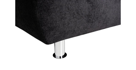 ECKSOFA in Webstoff Grau, Schwarz  - Schwarz/Grau, Design, Textil/Metall (337/228cm) - Carryhome