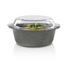 KASSEROLLE 1,48 L - Klar/Dunkelgrau, Basics (21,8/18,7cm) - Homeware
