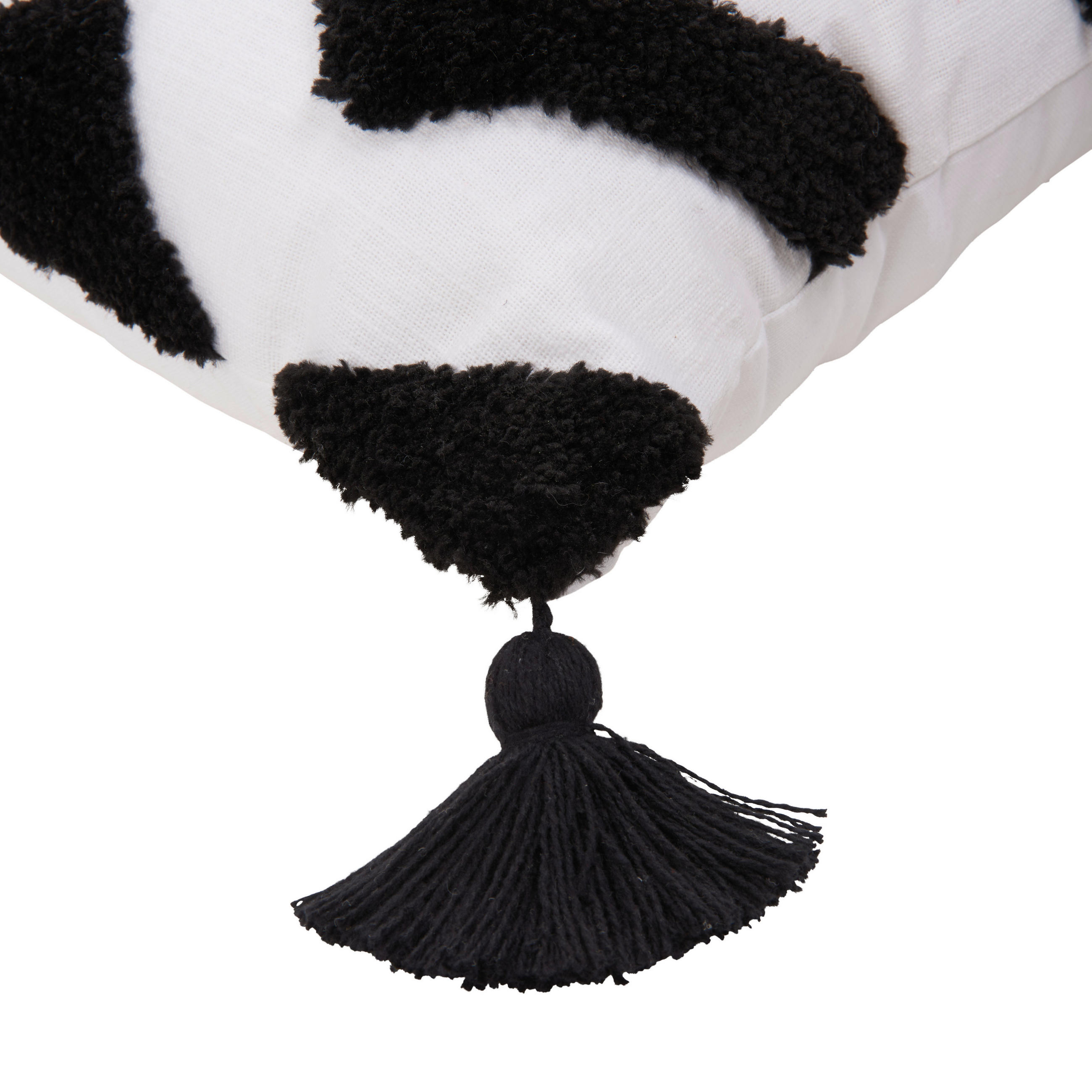 PRYDNADSKUDDE  40/60 cm   - vit/svart, Trend, textil (40/60cm) - Novel