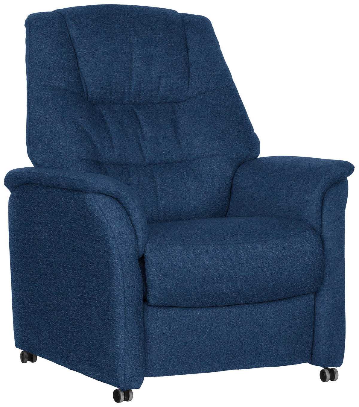 RECLINERFÅTÖLJ i flatväv blå  - blå, Klassisk, textil (85/107/84cm) - Livetastic