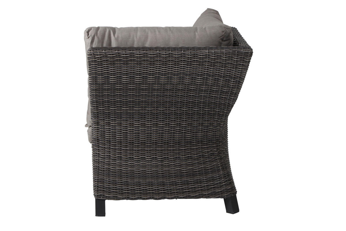 LOUNGEGARNITUR 5-teilig   302/88/219 cm Aluminium  - Grau, Basics, Keramik/Kunststoff (302/88/219cm) - Siena Garden
