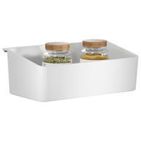 AUFBEWAHRUNGSBOX - Weiß, Basics, Kunststoff/Metall (24/8,5/14cm) - Tesa