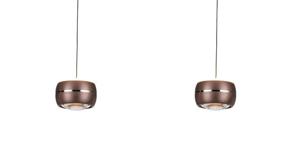 LED-HÄNGELEUCHTE 100/12/180 cm  - Braun, Basics, Glas/Metall (100/12/180cm) - Dieter Knoll
