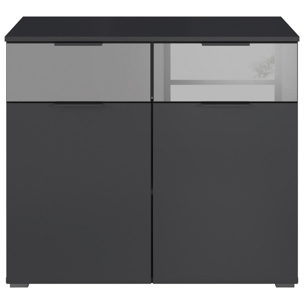 Thumbnail - Rauch Möbel Kommode, Grau, Metall, 2 Schublade(n) Schubladen, 80x81x42 cm, Blauer Engel, BQ - Bündnis für Qualität, Made...