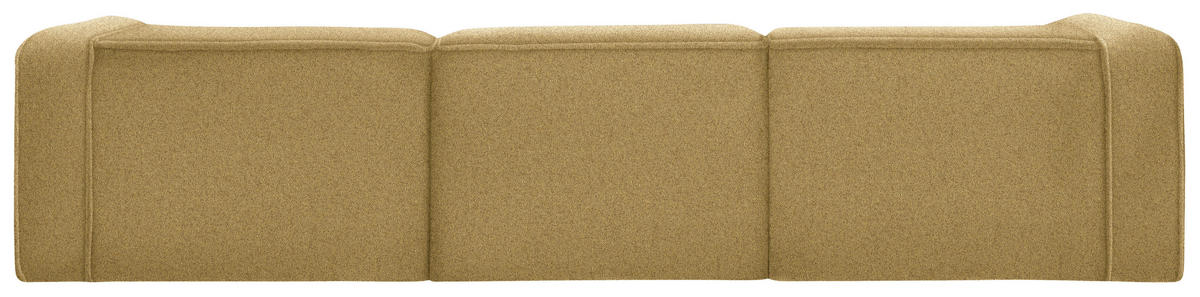 ECKSOFA in Webstoff Gelb  - Gelb/Schwarz, Design, Kunststoff/Textil (163/332cm) - Stylife