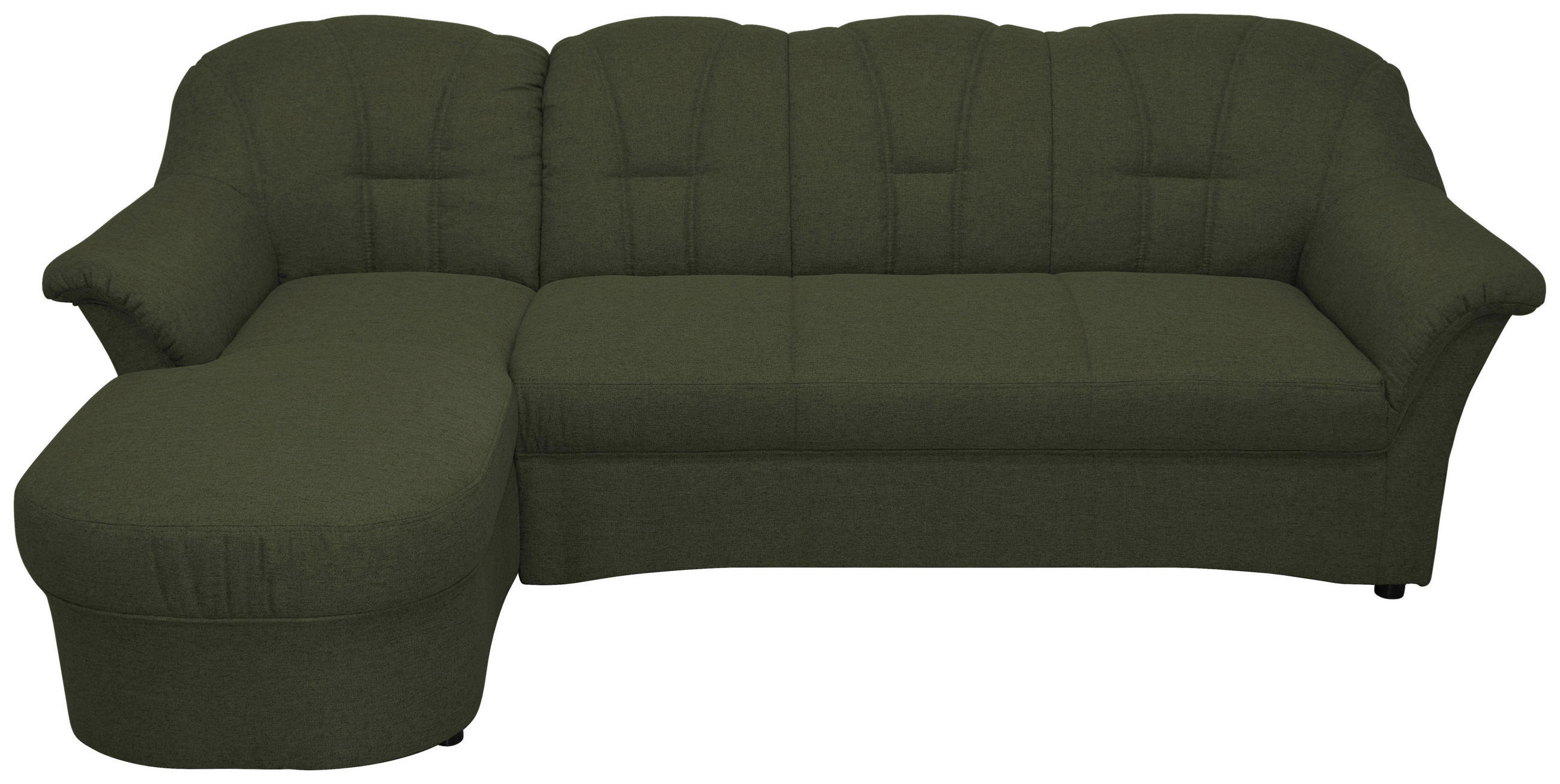 ECKSOFA Grün Webstoff  - Schwarz/Grün, KONVENTIONELL, Textil (142/233cm) - MID.YOU