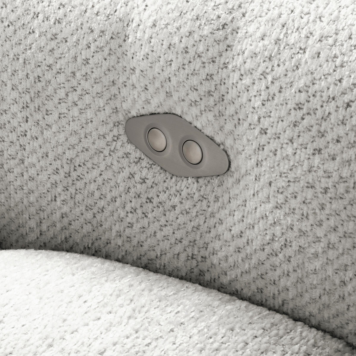 ECKSOFA  Webstoff Silberfarben  - Silberfarben/Schwarz, Design, Kunststoff/Textil (177/274cm) - Livetastic