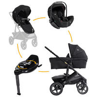 KINDERWAGENSET Vinca 4in1  - Schwarz, Basics, Textil/Metall (65/109/97cm) - JOIE SIGNATURE