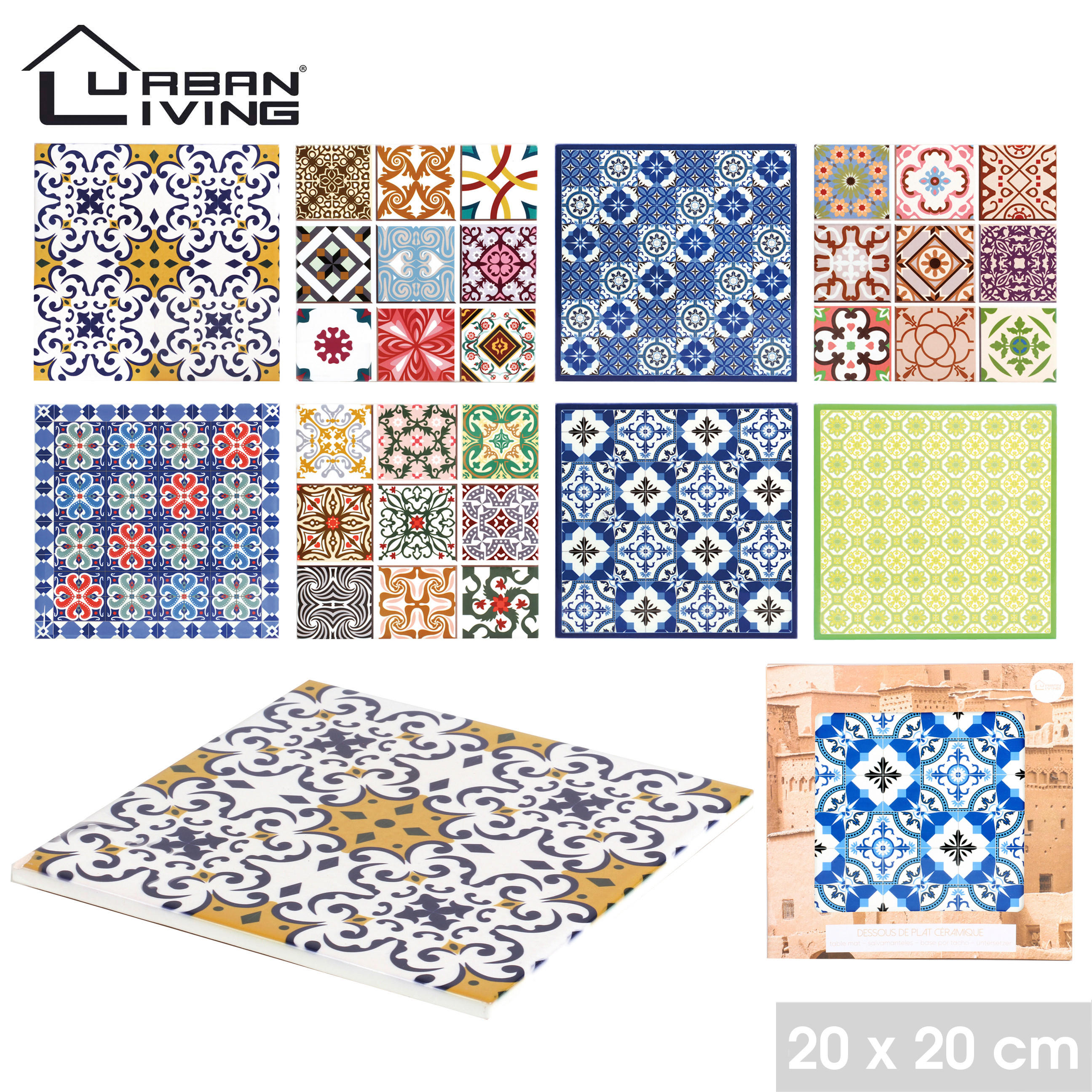 PODSTAVEK ZA POSODO      20/20 cm               - večbarvno, Basics, keramika (20/20cm)