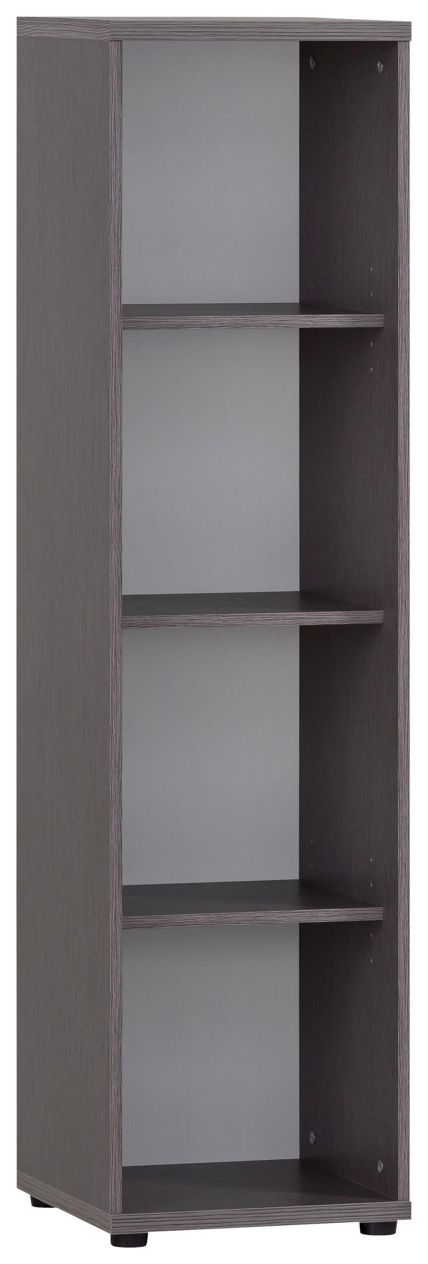 AKTENREGAL Grau  - Schwarz/Grau, MODERN, Holzwerkstoff/Kunststoff (93,3/152,8/39,5cm) - MID.YOU