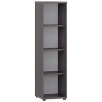 AKTENREGAL Grau  - Schwarz/Grau, MODERN, Holzwerkstoff/Kunststoff (93,3/152,8/39,5cm) - MID.YOU
