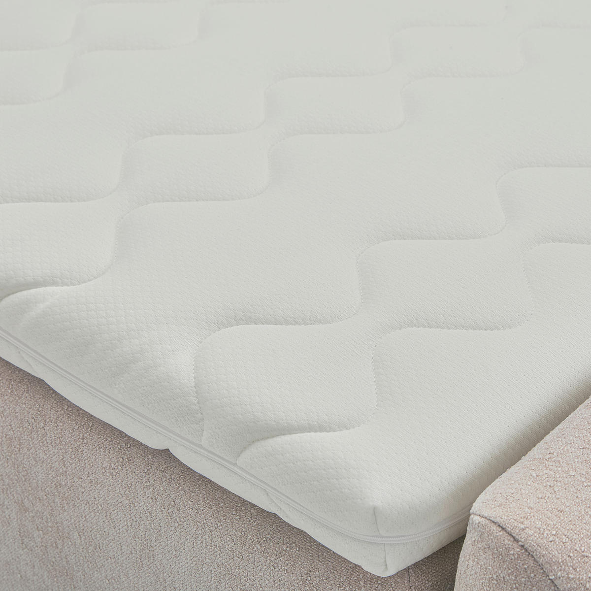 FAMILIENBETT - Hellgrau, Design, Textil (220/200cm) - Moderano