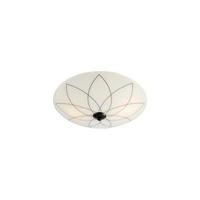 DECKENLEUCHTE Lia 36/10/36 cm  - Schwarz/Weiß, Basics, Glas/Kunststoff (36/10/36cm) - Markslöjd