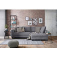 ECKSOFA in Cord Dunkelgrau  - Dunkelgrau/Schwarz, KONVENTIONELL, Holz/Textil (267/181cm) - Carryhome