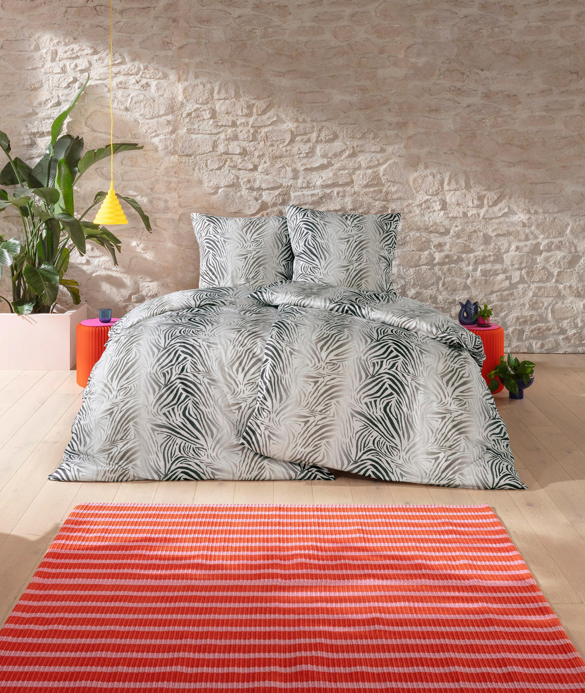 BETTWÄSCHE Impulse 135/200 cm  - Dunkelgrün, Design, Textil (135/200cm) - Estella