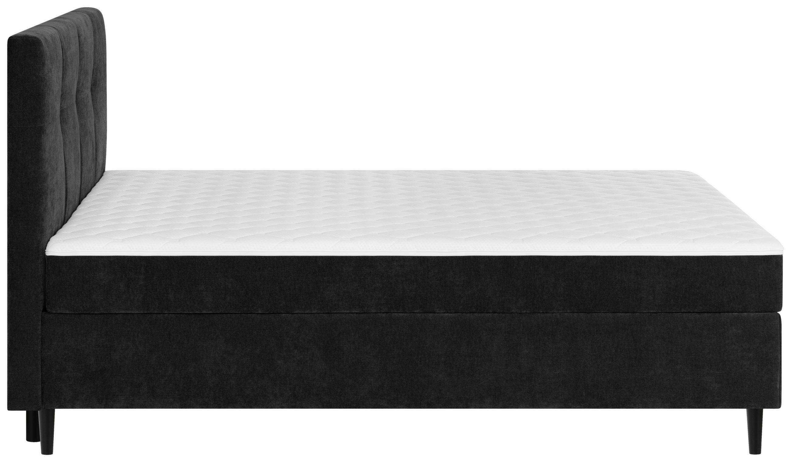 BOXBETT 180/200 cm  in Schwarz  - Schwarz, KONVENTIONELL, Holz/Textil (180/200cm) - Welnova