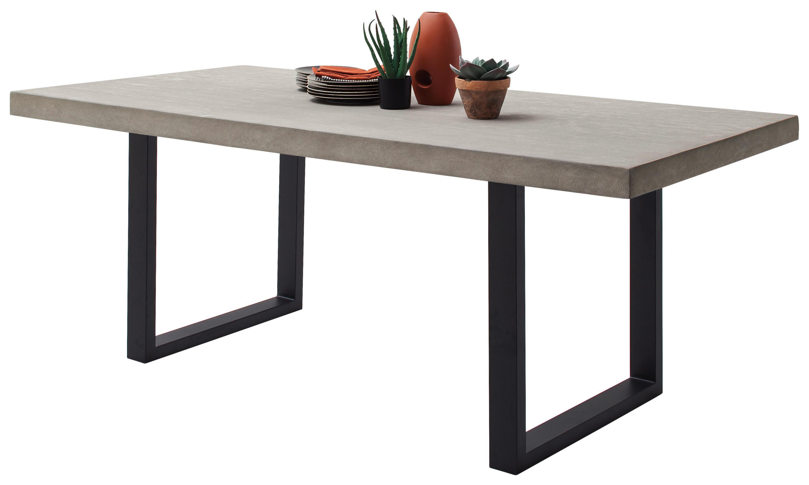 Esstisch in Metall, Holzwerkstoff 200/100/78 cm