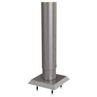 STEHER FÜR SICHTSCHUTZ - Grau, Basics, Metall (21/95-120/21cm)