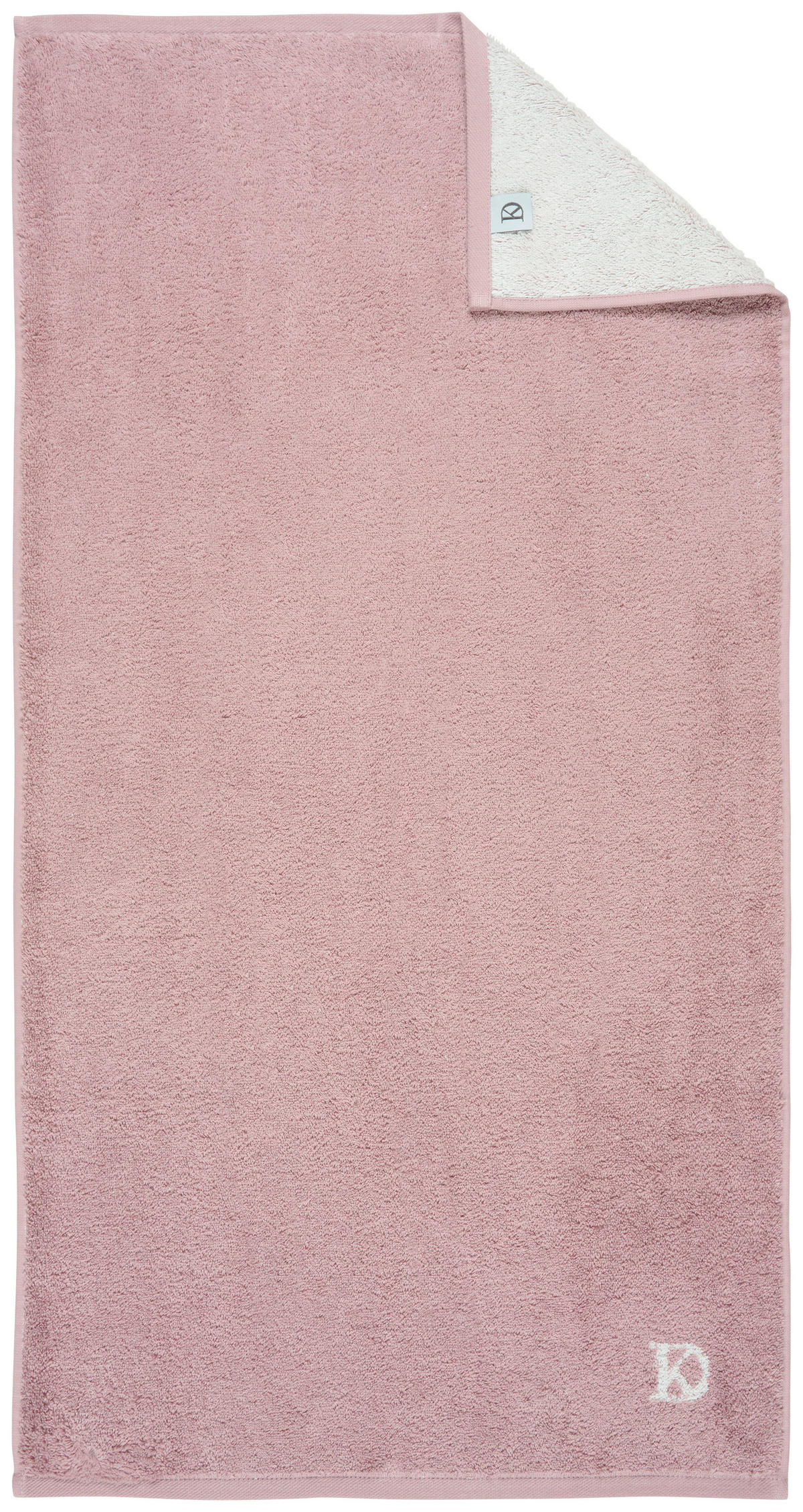 HANDTUCH BASIC Grau, Rosa  - Rosa/Grau, Design, Textil (50/100cm) - Dieter Knoll