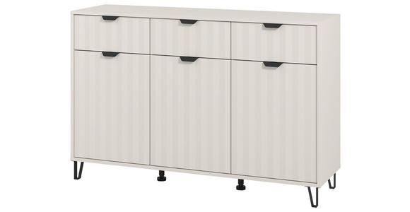 SIDEBOARD in 138/90,5/40 cm - Kaschmir/Schwarz, Basics, Holzwerkstoff/Metall (138/90,5/40cm) - Carryhome