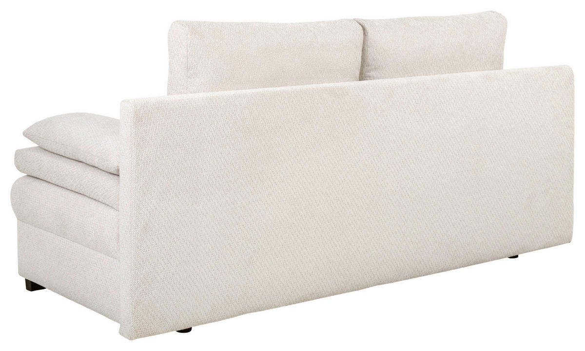 SCHLAFSOFA - Creme/Schwarz, KONVENTIONELL, Kunststoff/Textil (195/93/83cm) - Carryhome
