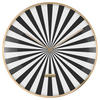 WANDUHR  Schwarz, Weiß  - Schwarz/Weiß, Basics, Metall (40/40/1cm) - Karlsson