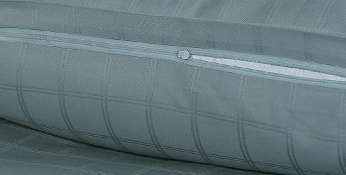 DUVETBEZUG -teilig Karo Satin, Damast 200/210 cm  - Mintgrün, Basics, Textil (200/210cm)